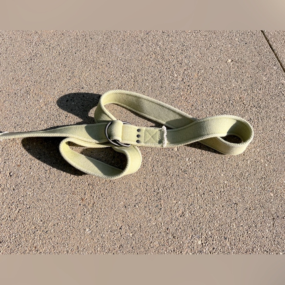 Made in Italy -  heavy duty cotton webbing D ring belt